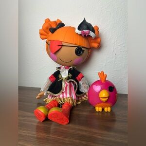 Lalaloopsy Peggy Seven Seas pirate full size doll with parrot pet